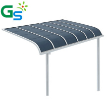 High quality balcony rain awnings canopy Aluminum patio awnings for window and door with 2mm polycarbonate solid sheet